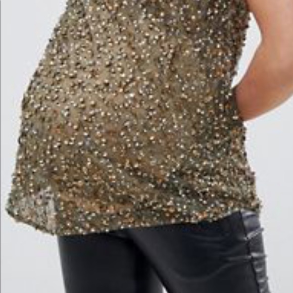 ASOS maternity sequins top - Picture 2 of 9